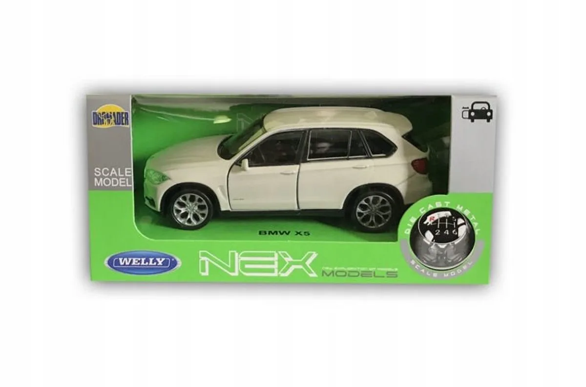 BMW X5 Metaal Modelauto 1:34 Welly de Welly en Blanc – photo du produit