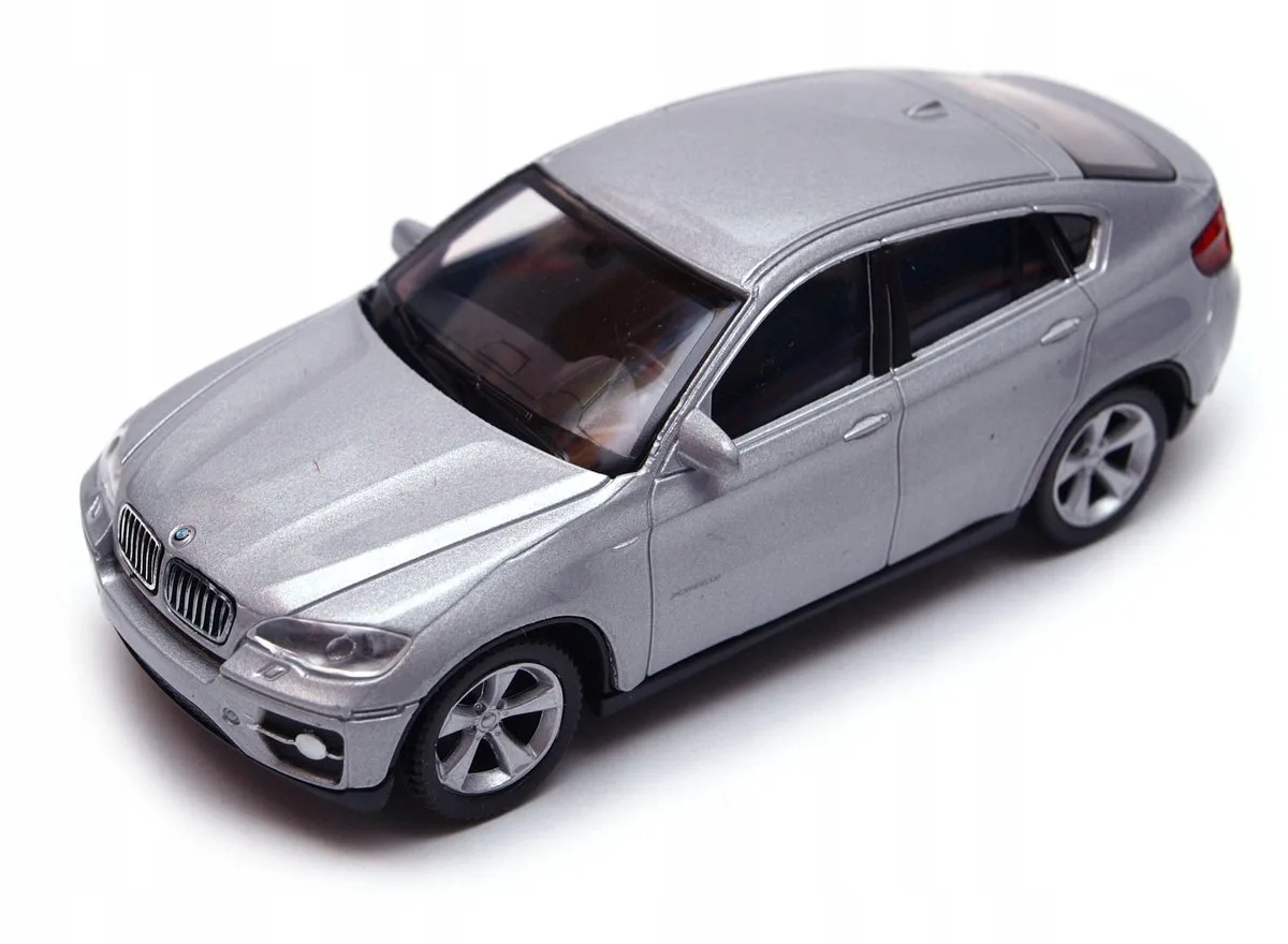 BMW X6 modelauto 1:43 - Gedetailleerd gegoten speelgoed de Welly en Argent – photo du produit