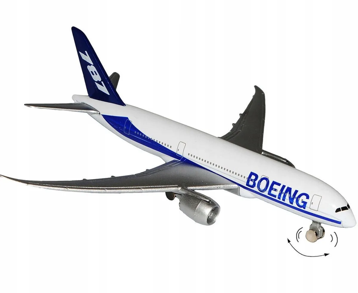 Boeing 787 metalen modelvliegtuig - 13,5 cm de Welly en Blanc – photo du produit