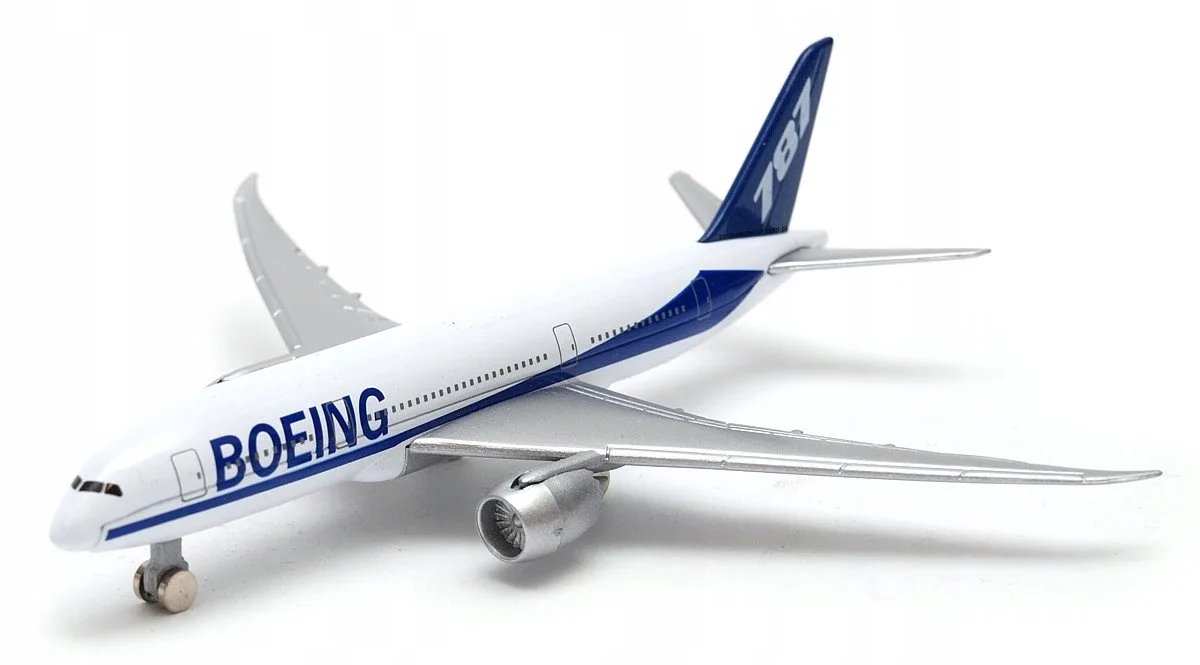 Boeing 787 Modelvliegtuig Schaal 1:500 från Welly i Blå – produktbild