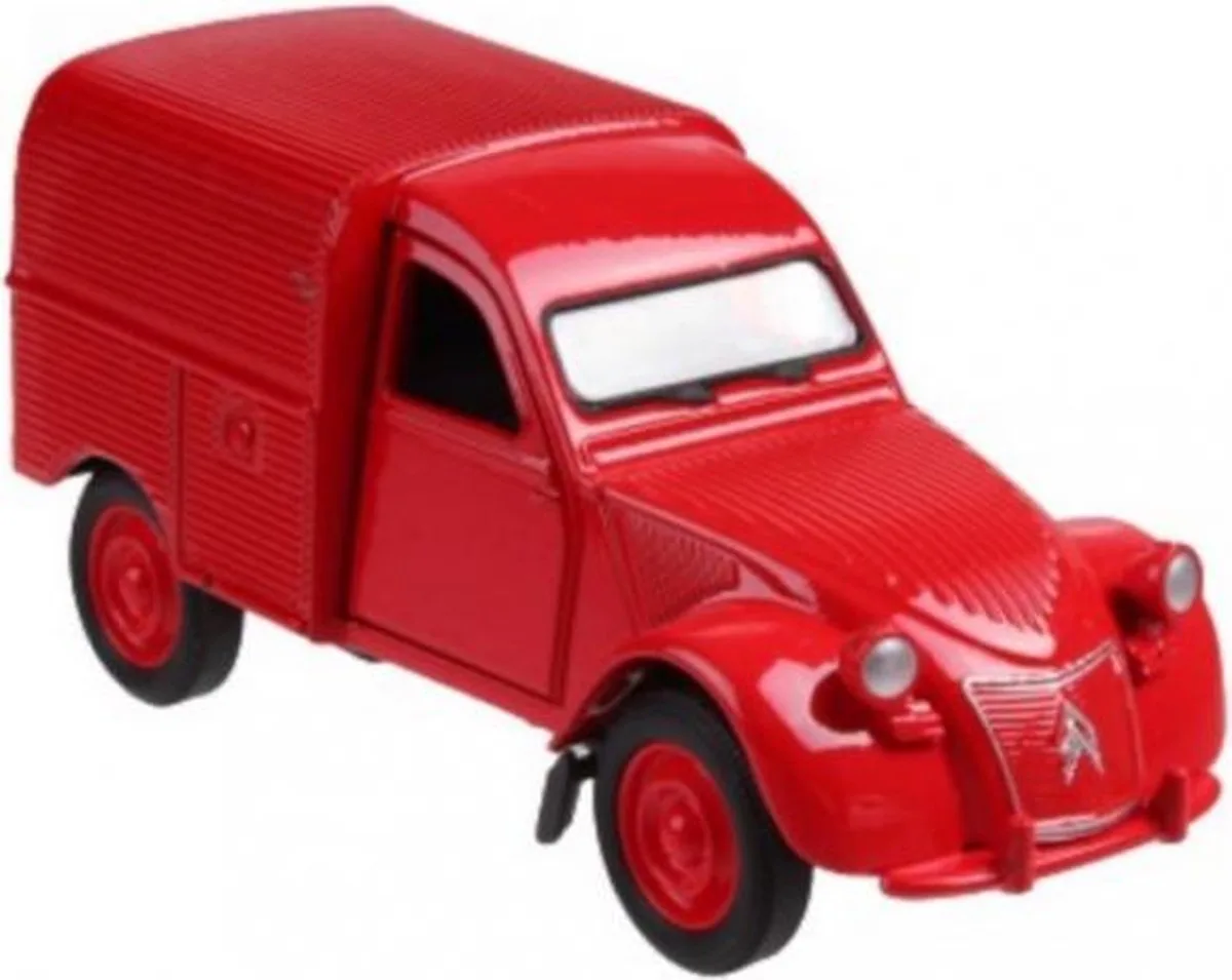 busje Citroen 2CV Fourgonnette 12 cm die-cast fra Welly i Rød – produktbillede