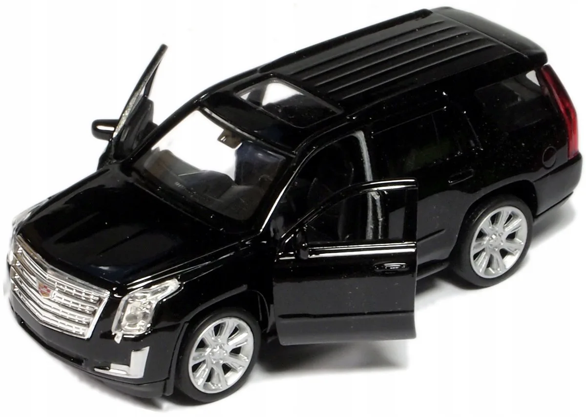 Cadillac Escalade 2017 Modelauto - Metaal, Openende Deuren de Welly en Noir – photo du produit