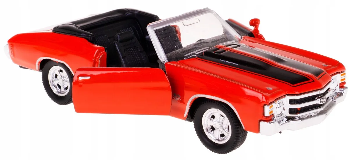 Chevrolet Chevelle SS 454 1971 Model Auto Welly 1:34 Rood de Welly – photo du produit