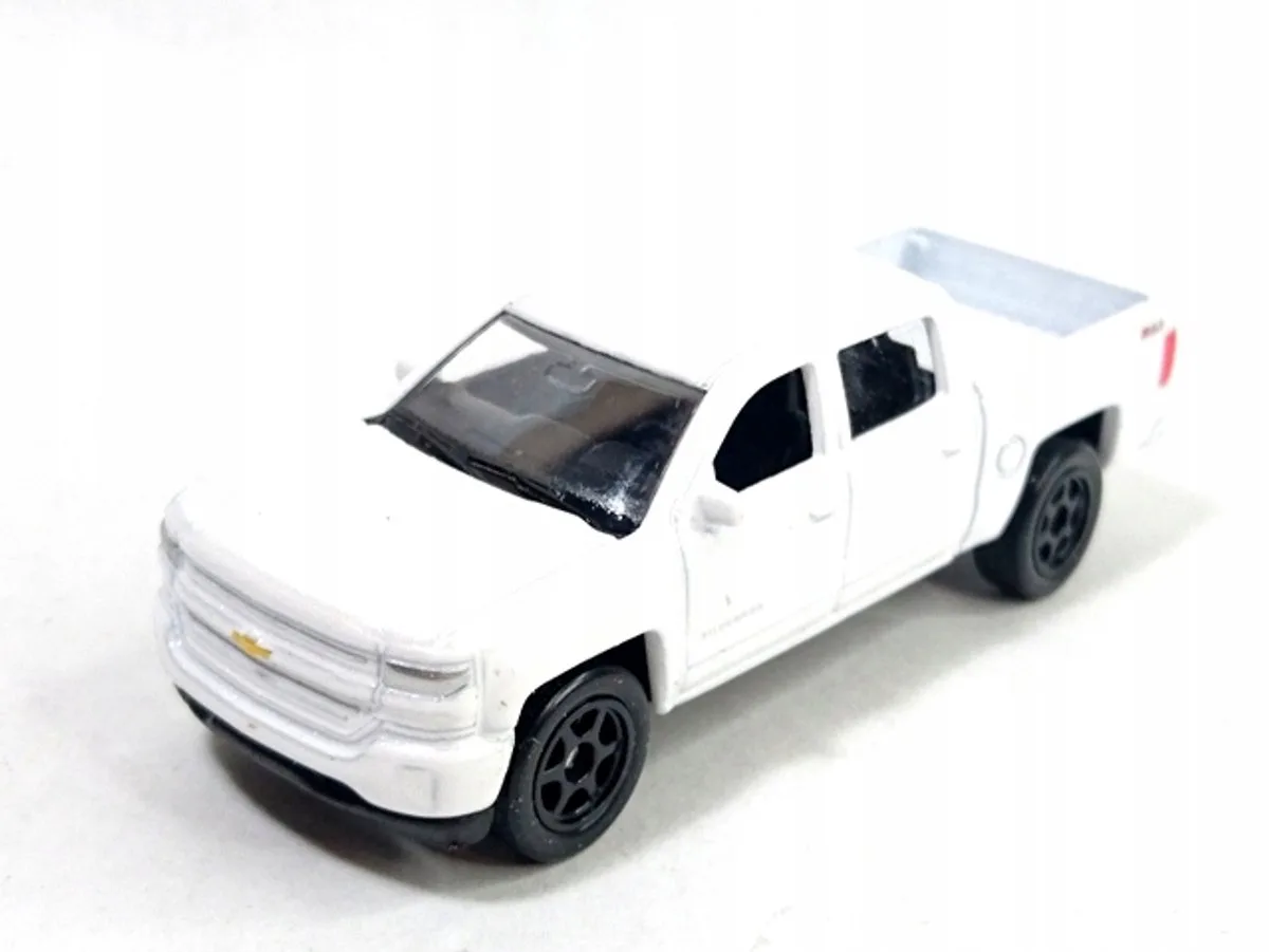 Chevrolet Silverado 2017 Modelauto Wit Schaal 1:64 fra Welly – produktbillede