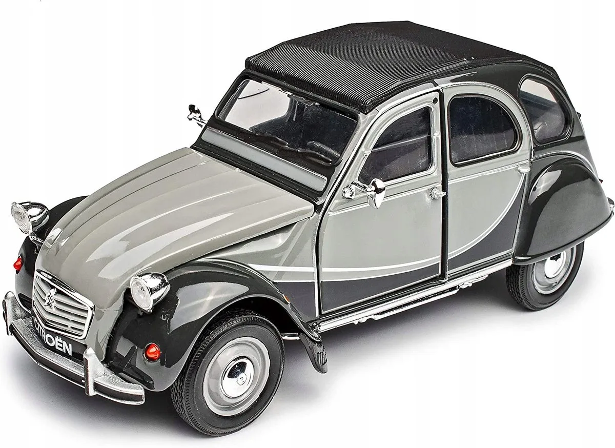 Citroën 2CV 6 Charleston Metaal 1:24 Modelauto de Welly en Gris – photo du produit