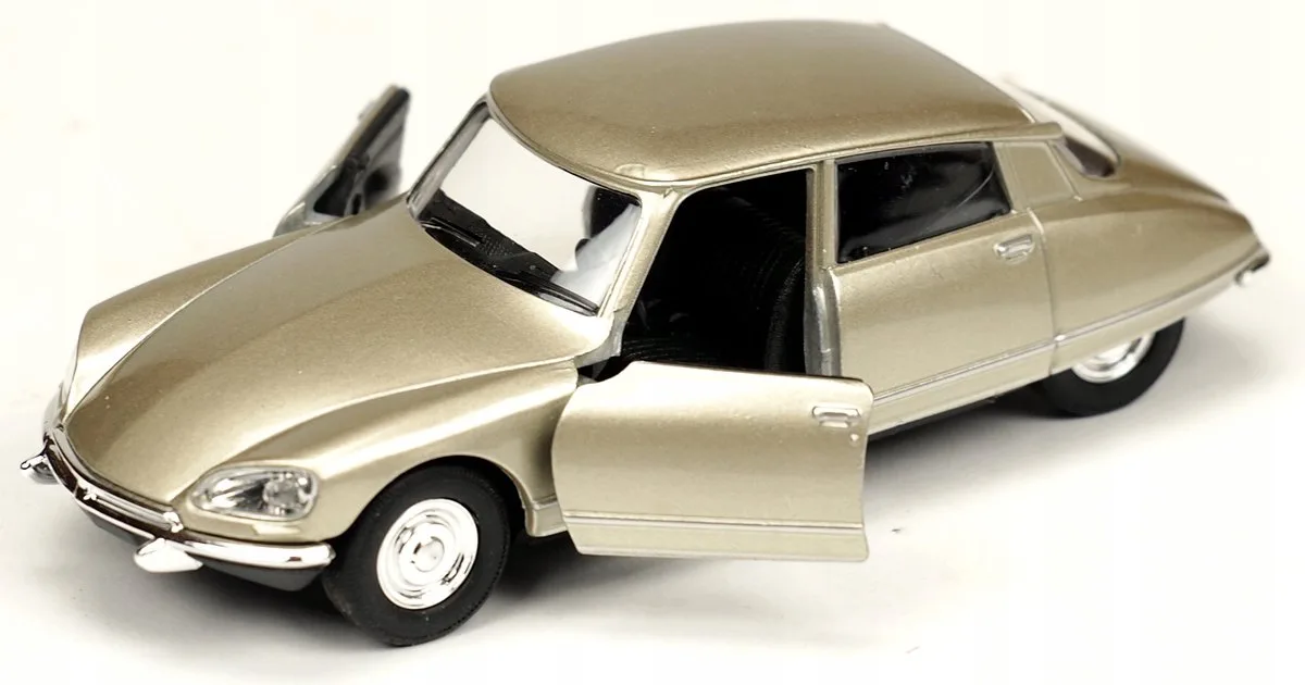 Citroën DS23 1973 Modelauto - Metaal, Openende Deuren, Schaal 1:34-1:39 fra Welly i Guld – produktbillede