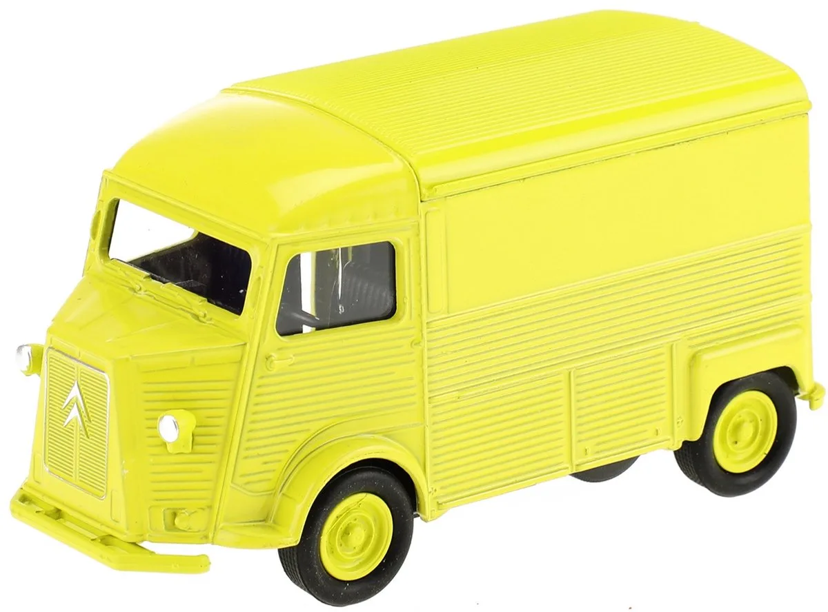 Citroën Type H 4 Bus 10,5cm van Welly in Geel – productfoto