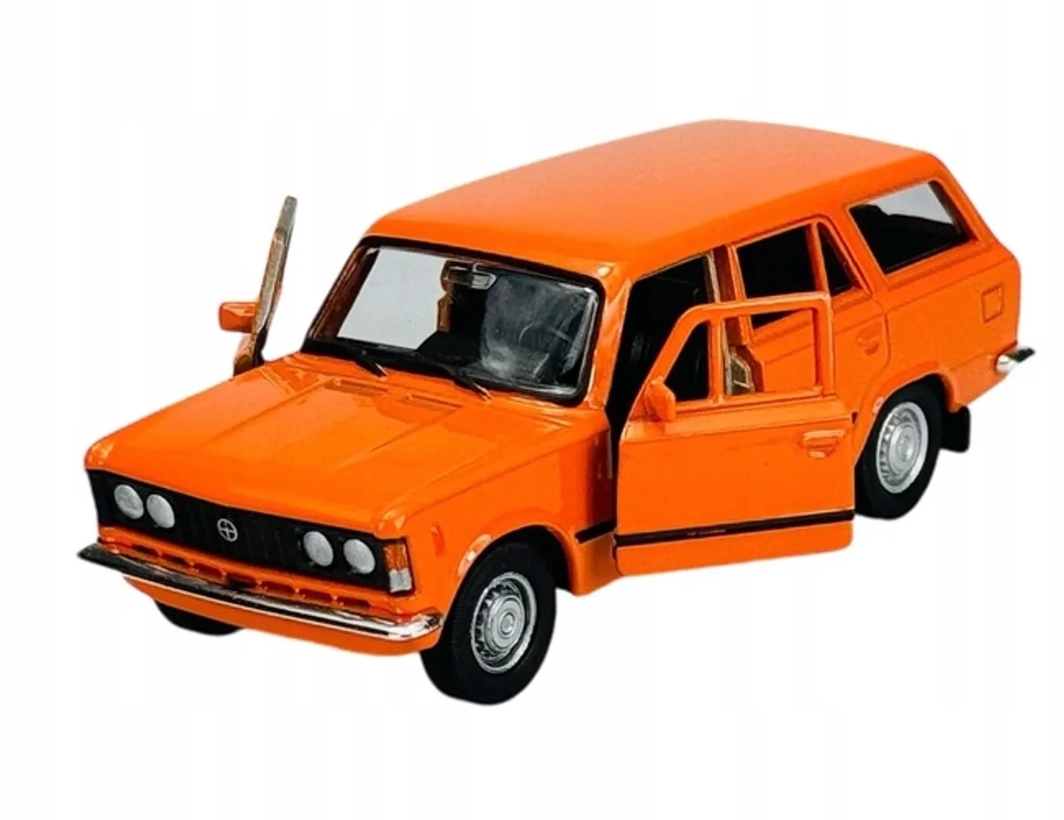 Fiat 125p Kombi Oranje Metaal 1:34 Speelgoedauto van Welly – productfoto