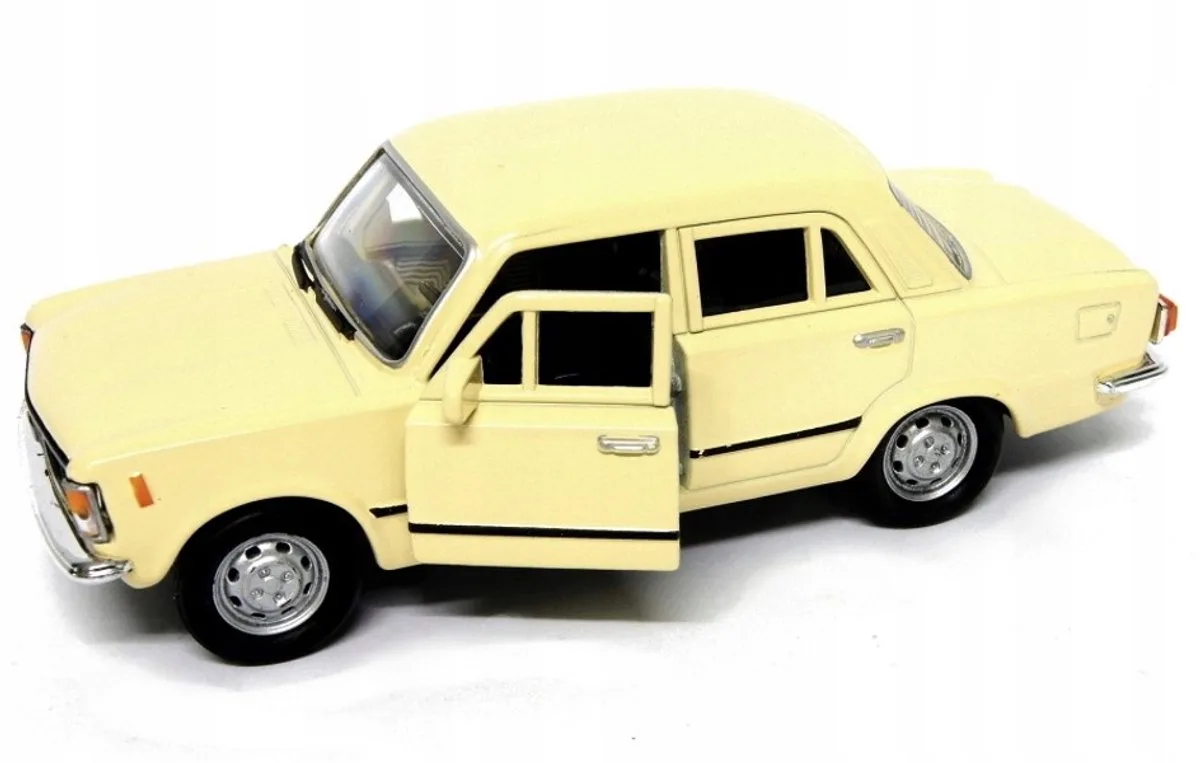 Fiat 125p Modelauto 1:34 Beige von Welly in Metallic – Produktfoto