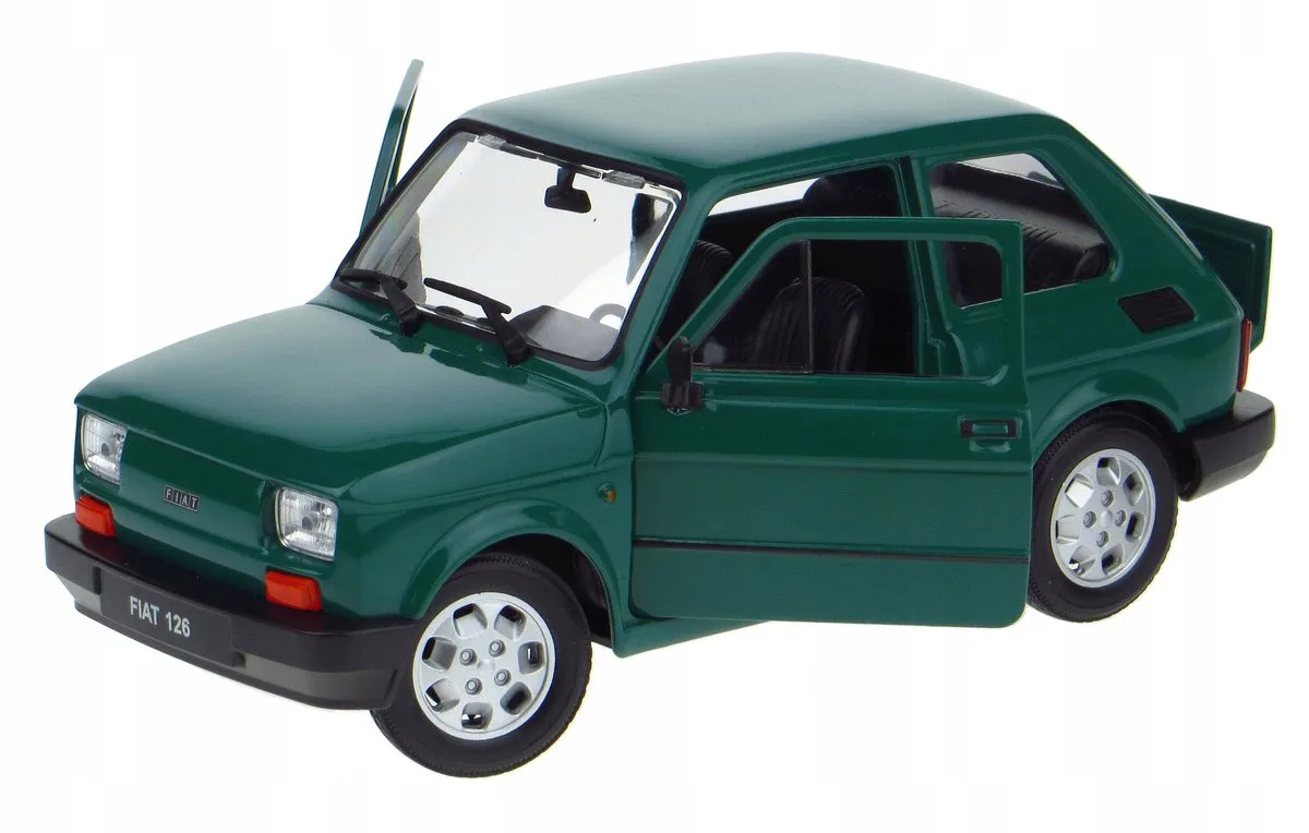 Fiat 126p Maluch modelauto 1:21 groen fra Welly – produktbillede