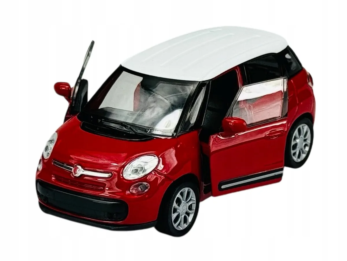 Fiat 500L 1:34 Metaal Modelauto Nieuw från Welly i Röd – produktbild