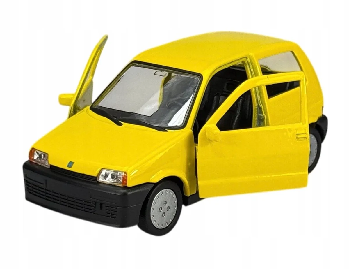 Fiat Cinquecento Geel Metaalmodel 1:34 - 1:39 fra Welly – produktbillede