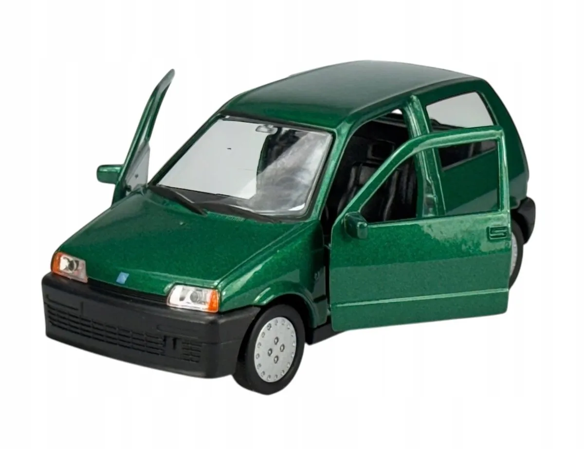 Fiat Cinquecento Metaal Schaal 1:34 Modelauto Klassieker fra Welly i Grøn – produktbillede