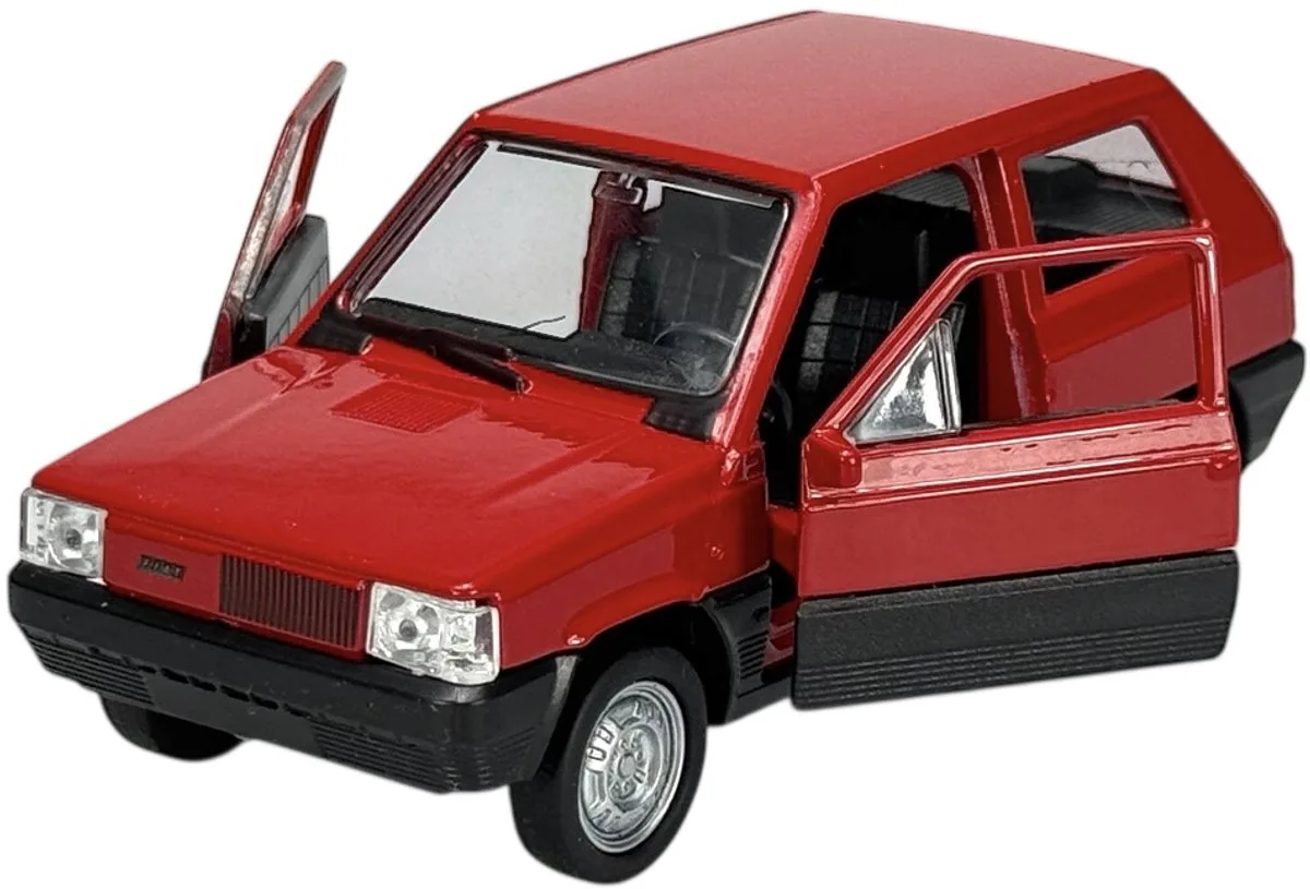 Fiat Panda Metaal Model 1:34 Nieuw in Doos von Welly in Rot – Produktfoto