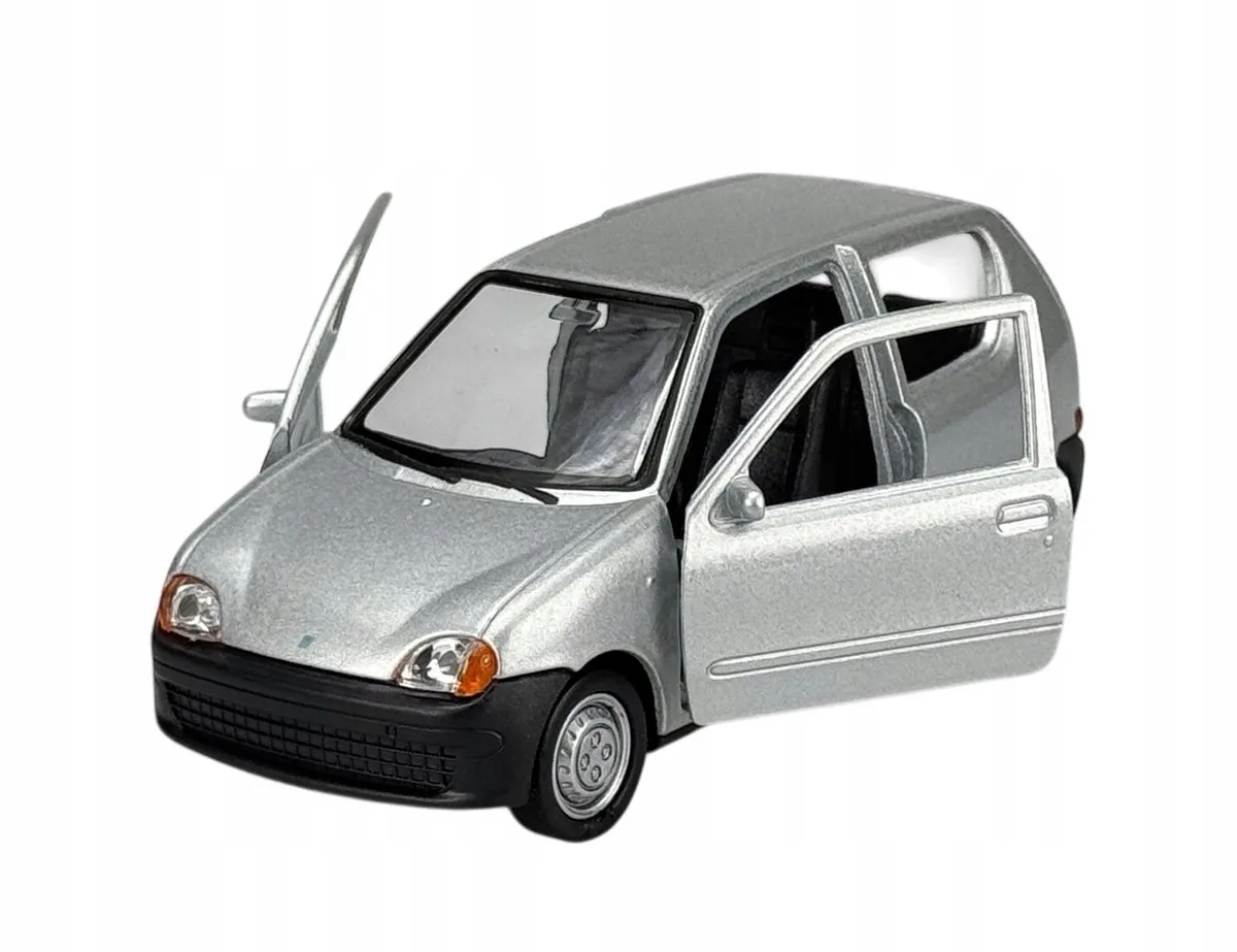 Fiat Seicento Metaal Model Auto Schaal 1:34 Nieuw von Welly in Silber – Produktfoto