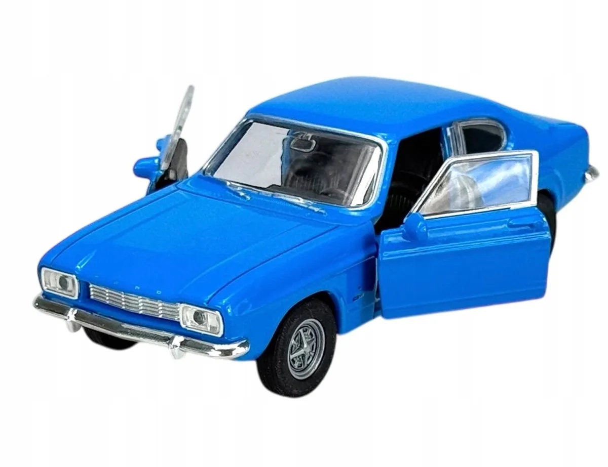 Ford Capri 1969 metalen modelauto 1:34 nieuw från Welly i Blå – produktbild