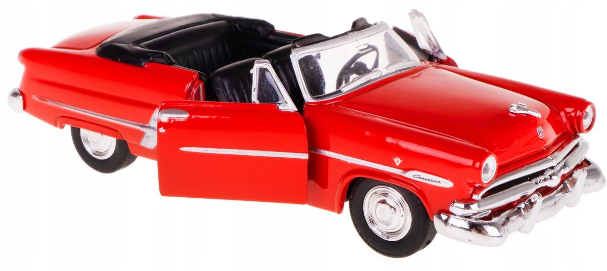 Ford Crestline Sunliner Modelauto 1:34/39 von Welly in Rot – Produktfoto