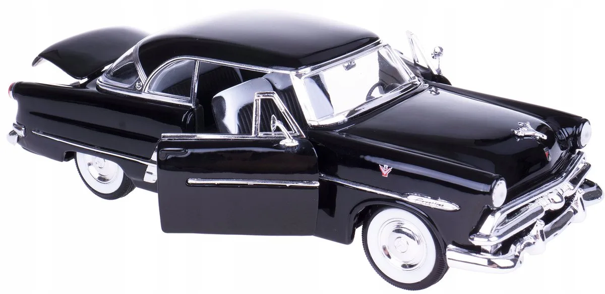 Ford Crestline Victoria '53 Modelauto 1:24 Metaal Zwart fra Welly – produktbillede