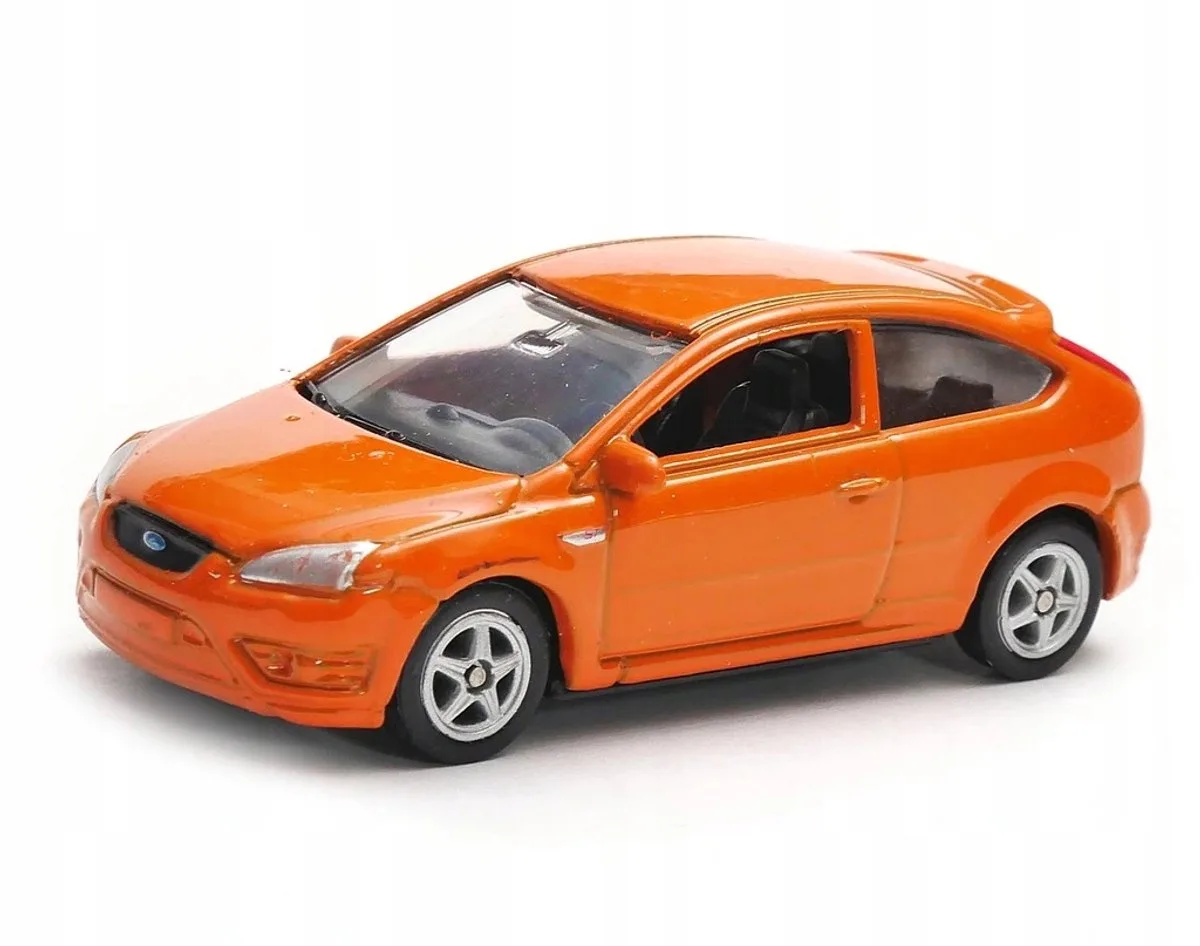 Ford Focus ST Schaal 1:60 Oranje Metalen Speelgoedauto von Welly – Produktfoto