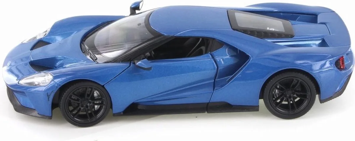 Ford GT 2017 - 1:24 van Welly in Blauw – productfoto