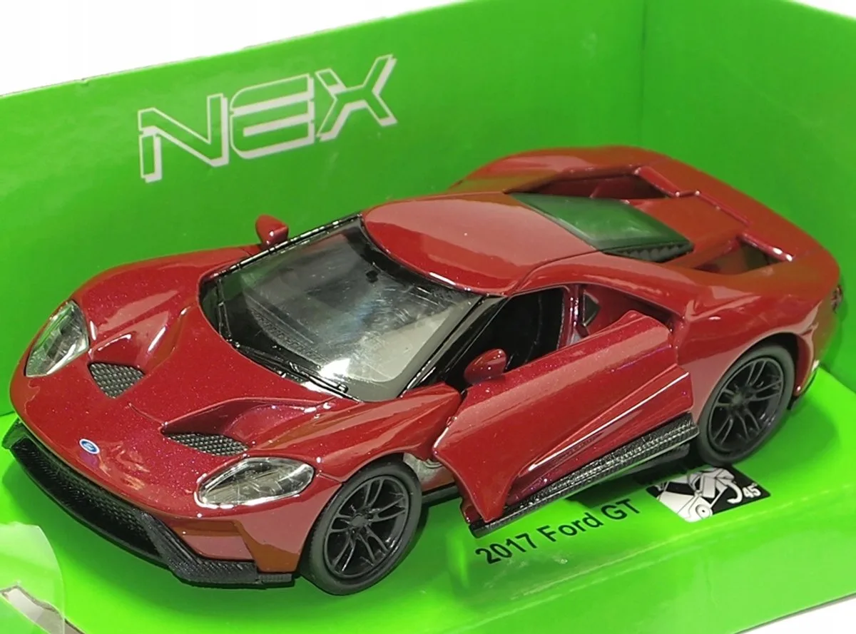 Ford GT 2017 Metal Model Auto - Openable Doors, 1:34-1:39 från Welly – produktbild