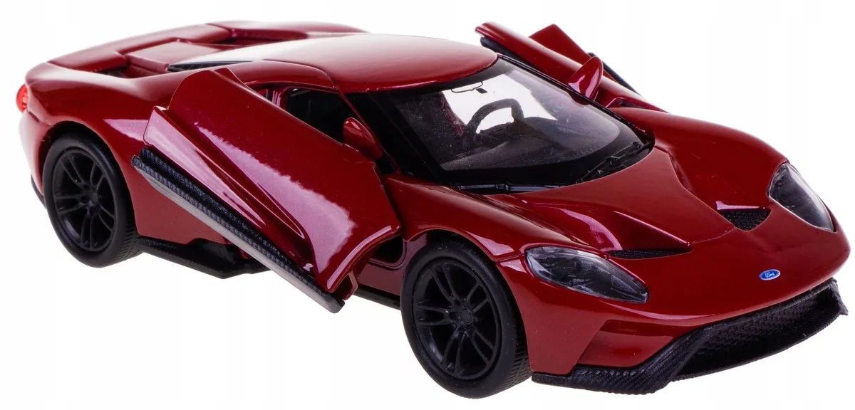 Ford GT 2017 Model Auto Metaal Welly 1:34/39 fra Welly i Bordeaux rood – produktbillede