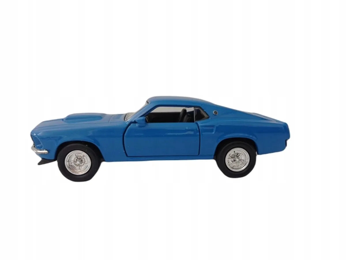 Ford Mustang Boss 429 1:34 Metaalmodel Auto Welly från Welly i Blå – produktbild