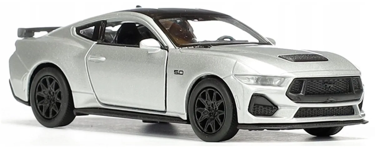 Ford Mustang GT 1:34 Metaal Model Auto Welly de Welly en Gris – photo du produit
