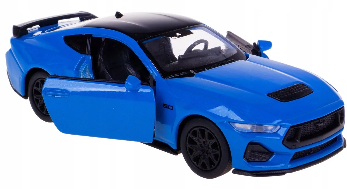 Ford Mustang GT 2024 Modelauto Welly 1:34-39 Metaal från Welly i Blå – produktbild