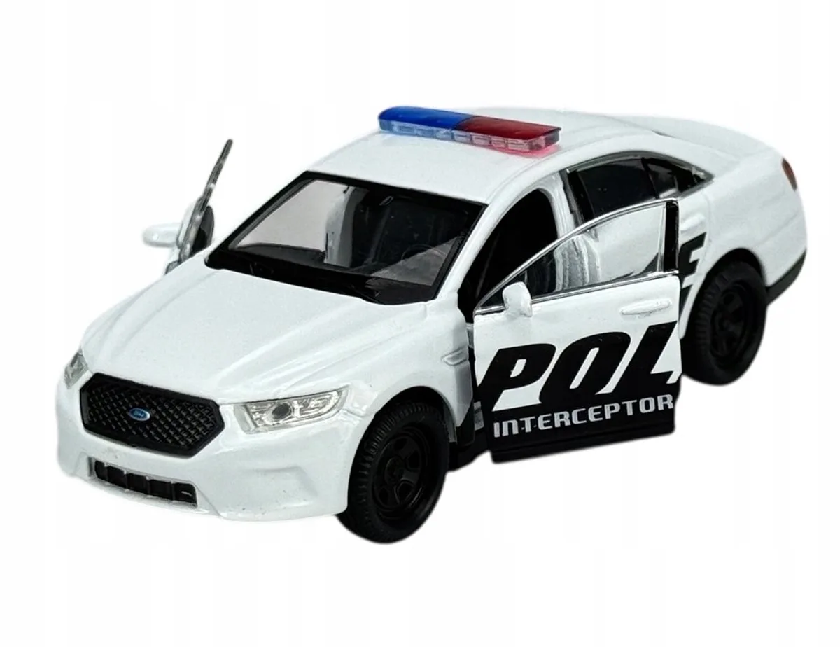 Ford Police Interceptor Metaal Model 1:34 Nieuw de Welly en Blanc – photo du produit