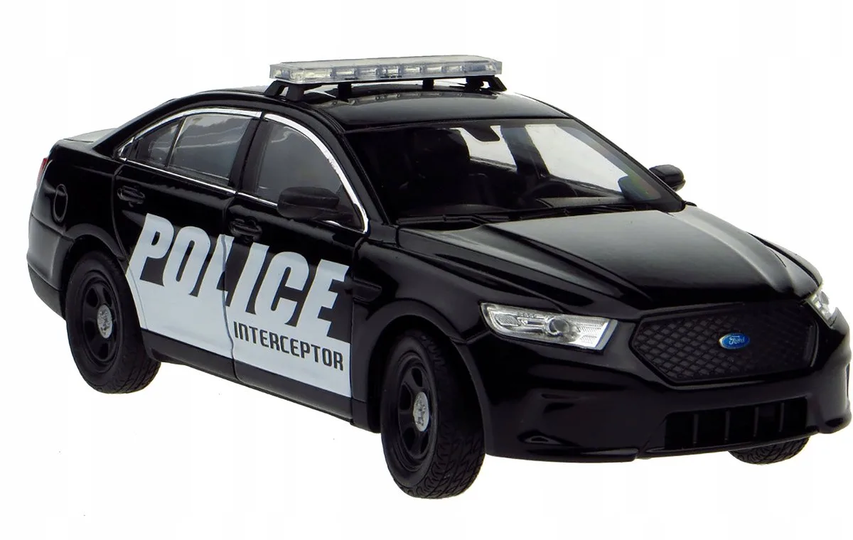 Ford Police Interceptor Model Auto Metaal 1:24 fra Welly i Hvid – produktbillede
