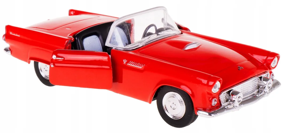 Ford Thunderbird Modelauto Metaal 1:34/39 von Welly in Rot – Produktfoto