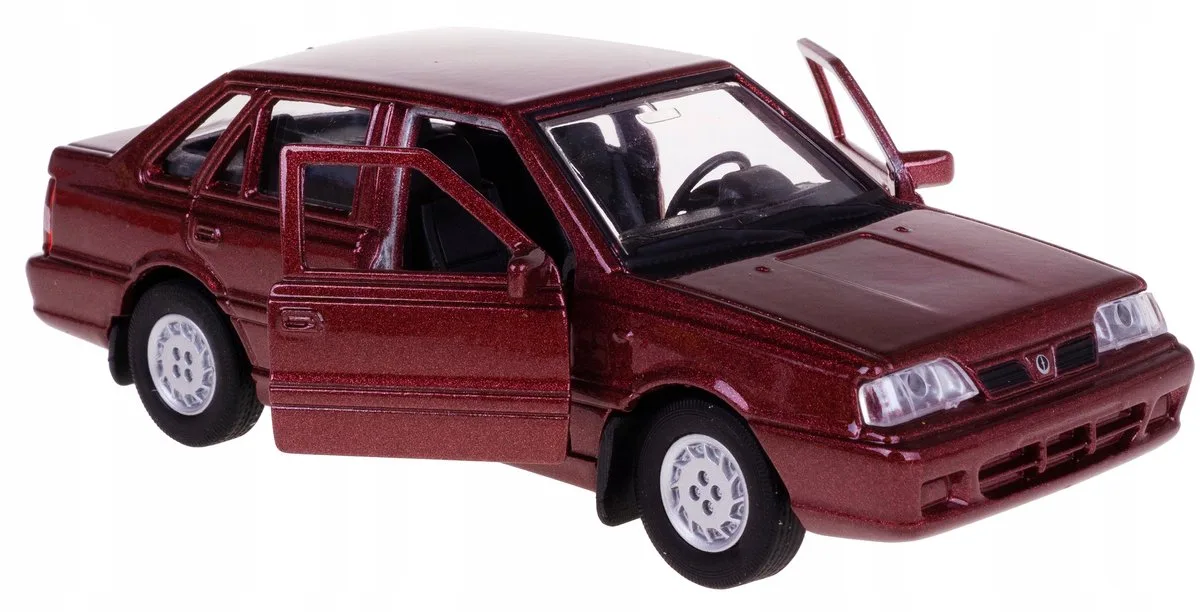 Fso polloz atu plus model Metalowy welly 1:34-39 Bordowy van Welly in Bordeaux – productfoto