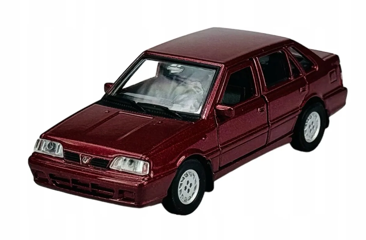 FSO Polonez ATU Plus modelauto schaal 1:34-39 fra Welly i Donkerrood – produktbillede