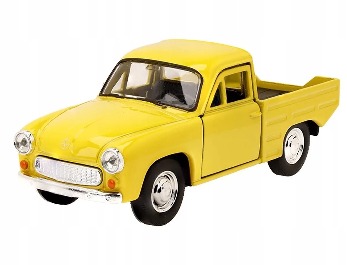 FSO Syrena R20 Model Auto - Metaal 1:39 Welly Nex fra Welly i Gul – produktbillede