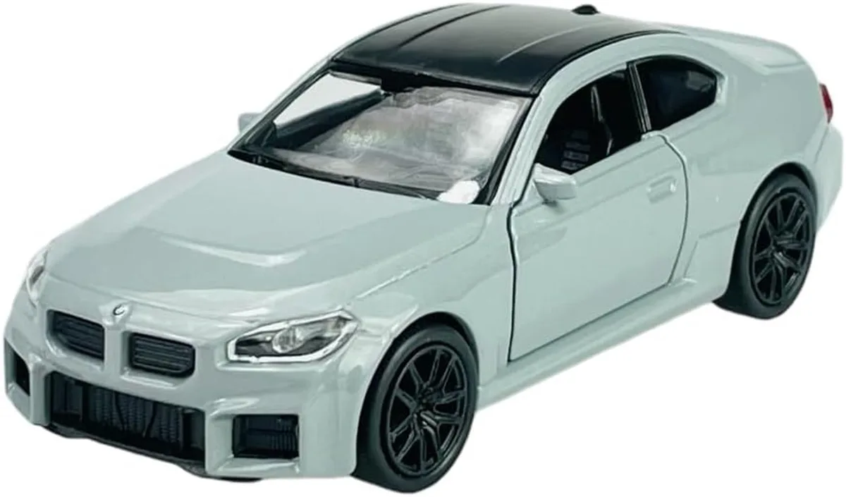 Grijze BMW M2 G87 Coupé Metaal Modelauto Schaal 1:34-1:39 fra Welly – produktbillede