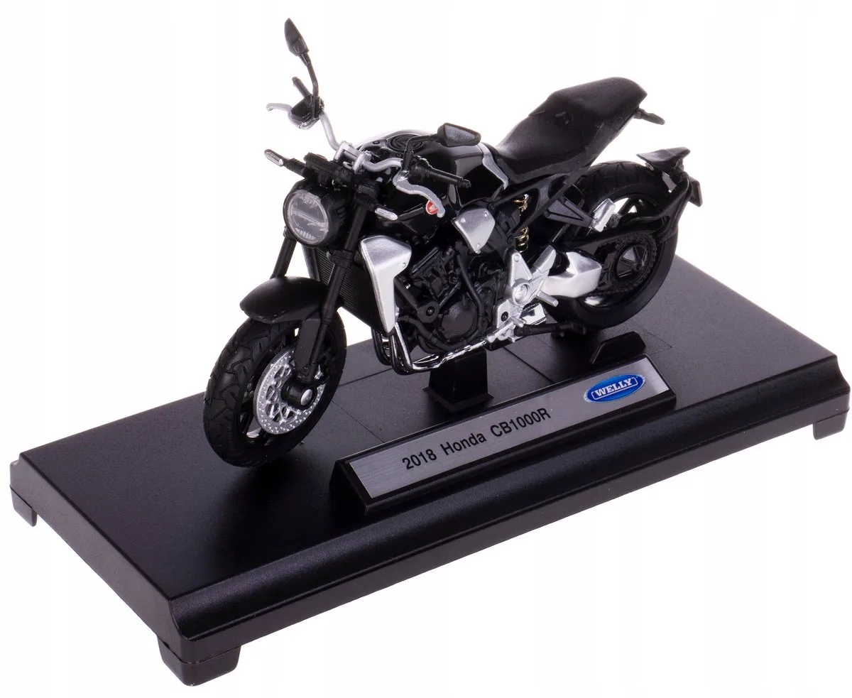 Honda CB1000R Modelmotor 1:18 - Metaal/kunststof fra Welly i Sort – produktbillede
