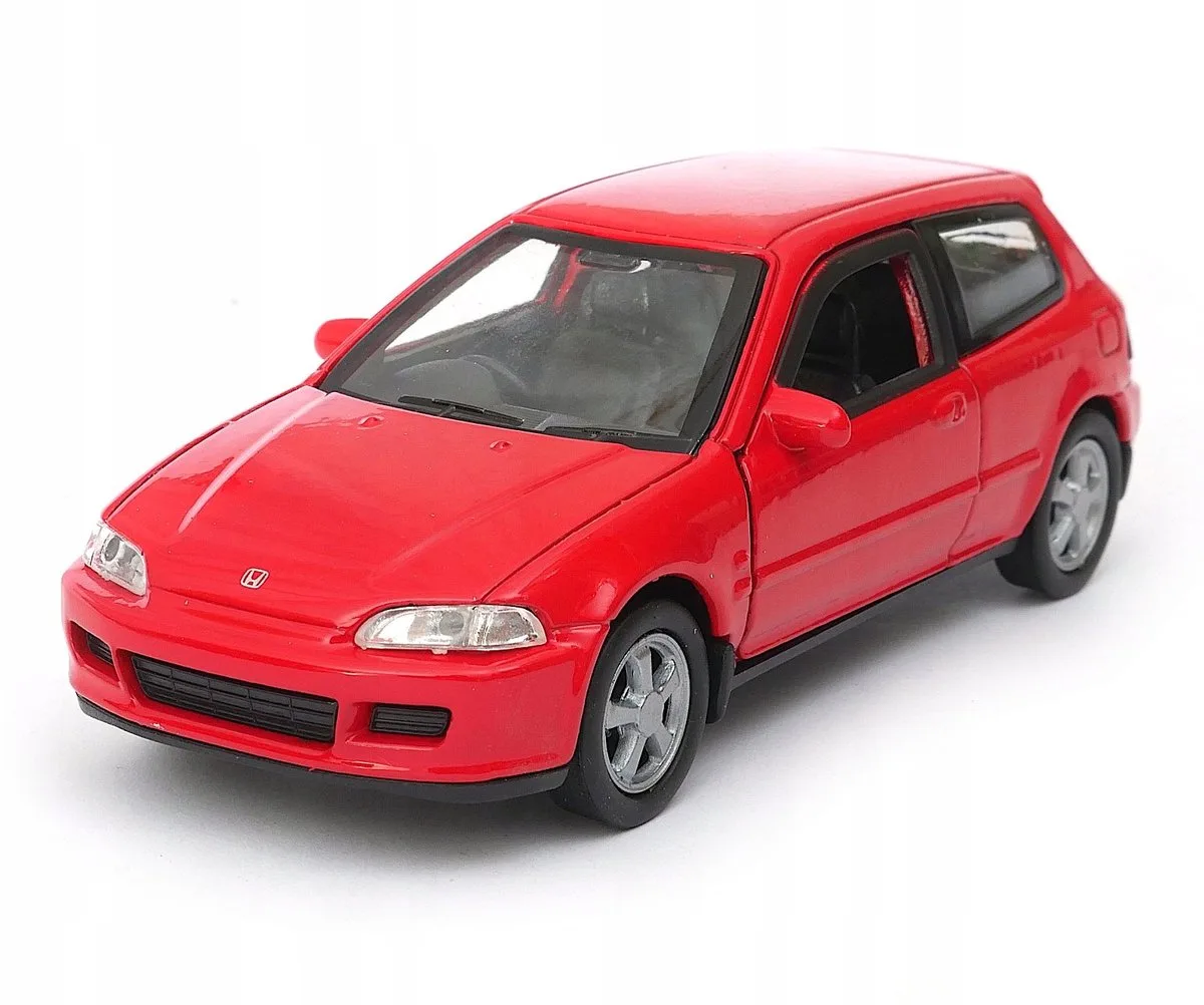 Honda Civic 1:34 Metalen Model Auto Speelgoed fra Welly i Rød – produktbillede
