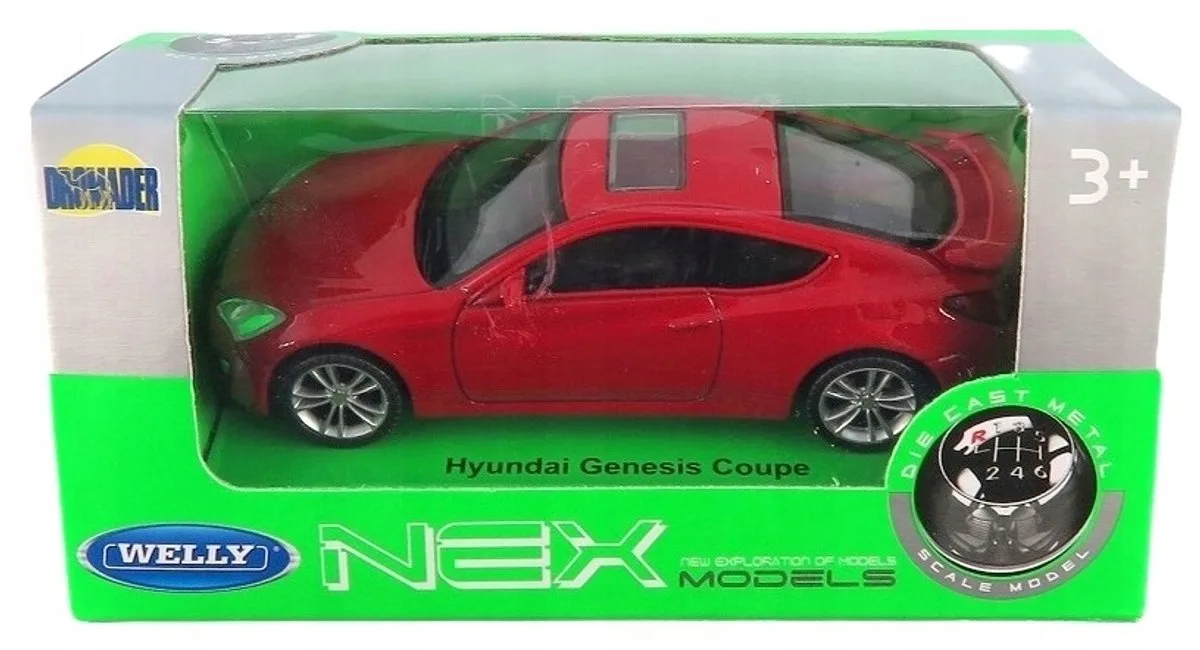 Hyundai Genesis Coupe modelauto schaal 1:43 - Rood de Welly – photo du produit
