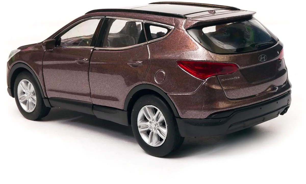 Hyundai Santa Fe 1:34 Model Auto - Metaal fra Welly i Brun – produktbillede