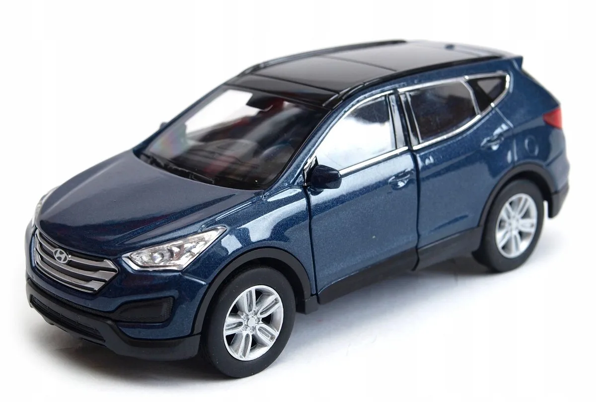 Hyundai Santa Fe 1:34 model WELLY metalowy NEX fra Welly i Granatowy – produktbillede