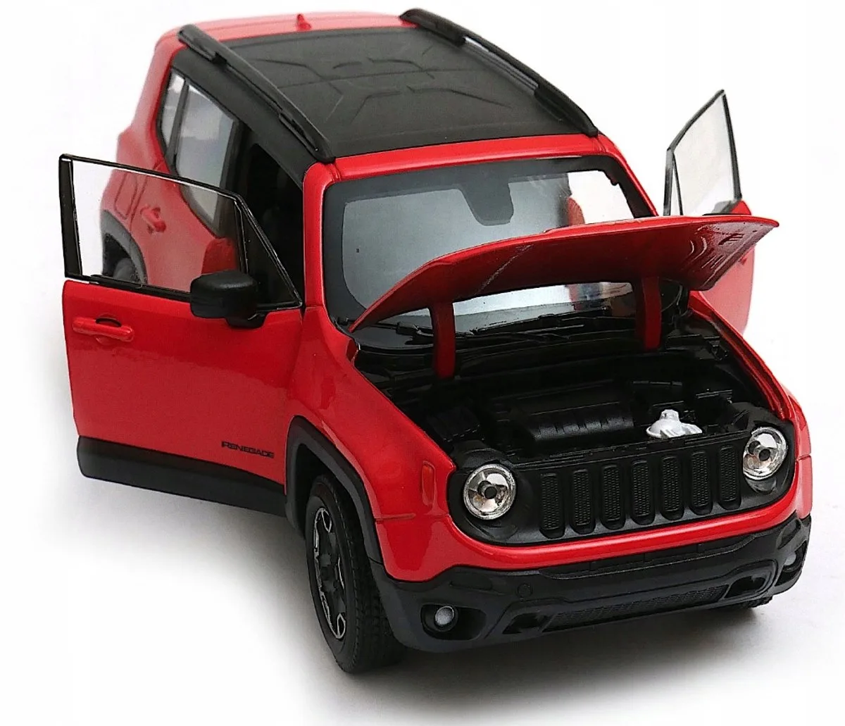 Jeep Renegade Trailhawk 1:24 Metaal - Open Deuren de Welly en Orange – photo du produit
