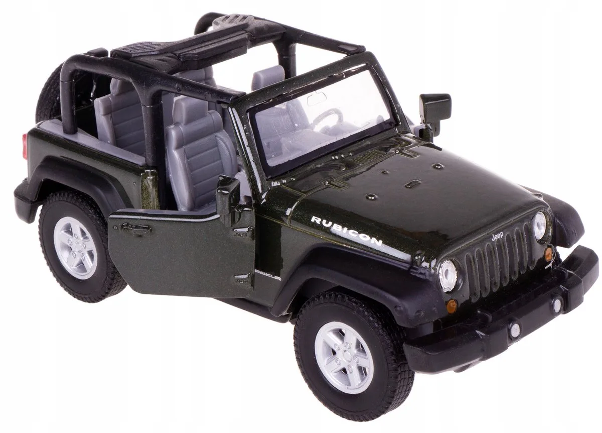 Jeep Wrangler Rubicon Modelauto Metaal 1:34-39 fra Welly i Grøn – produktbillede