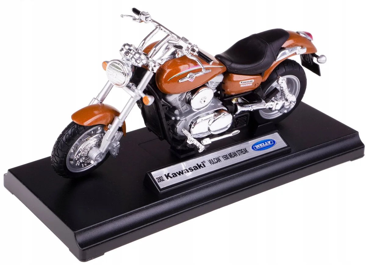 Kawasaki Vulcan 1500 Mean Streak-motor 1:18-model fra Welly – produktbillede