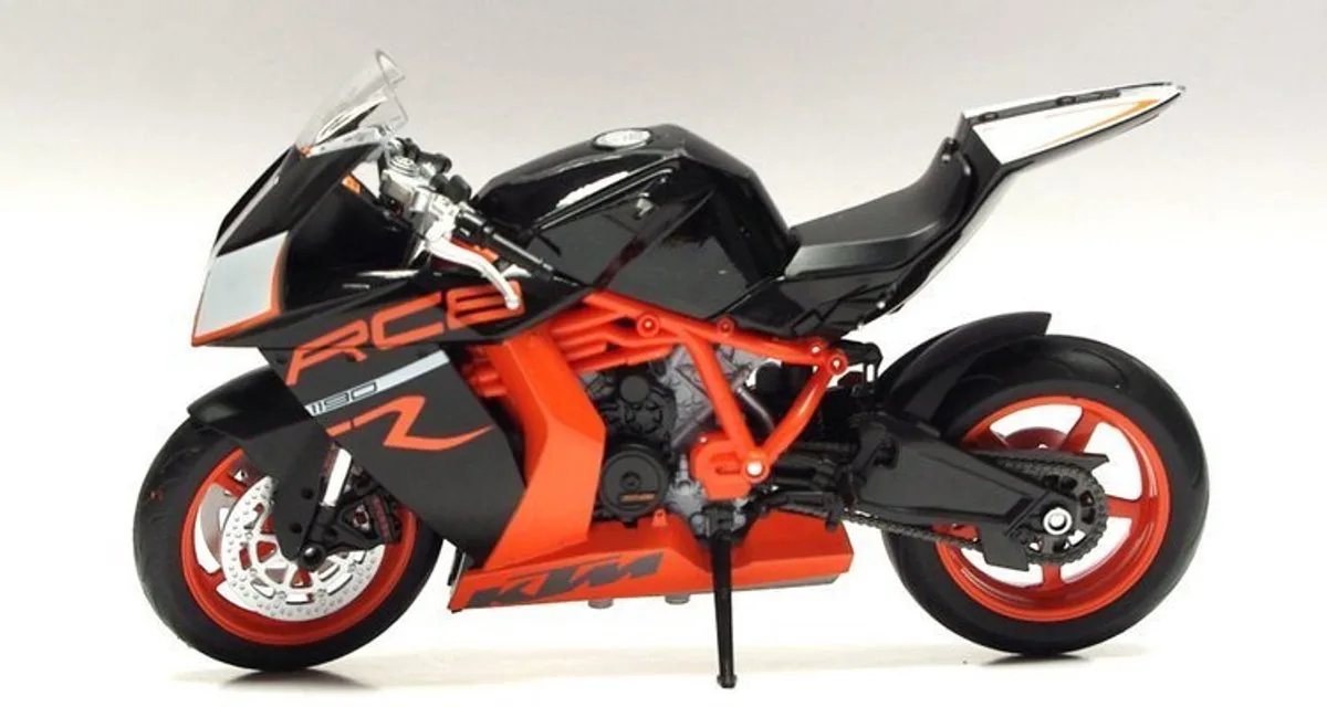 KTM 1190 RC8 R Motor Model Welly Schaal 1:10 Metaal fra Welly – produktbillede