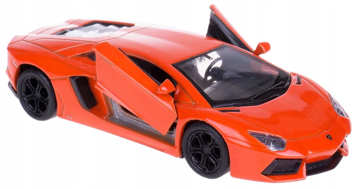 Lamborghini Aventador Coupé Modelauto Metaal 1:34-39 by Welly in Orange – product photo