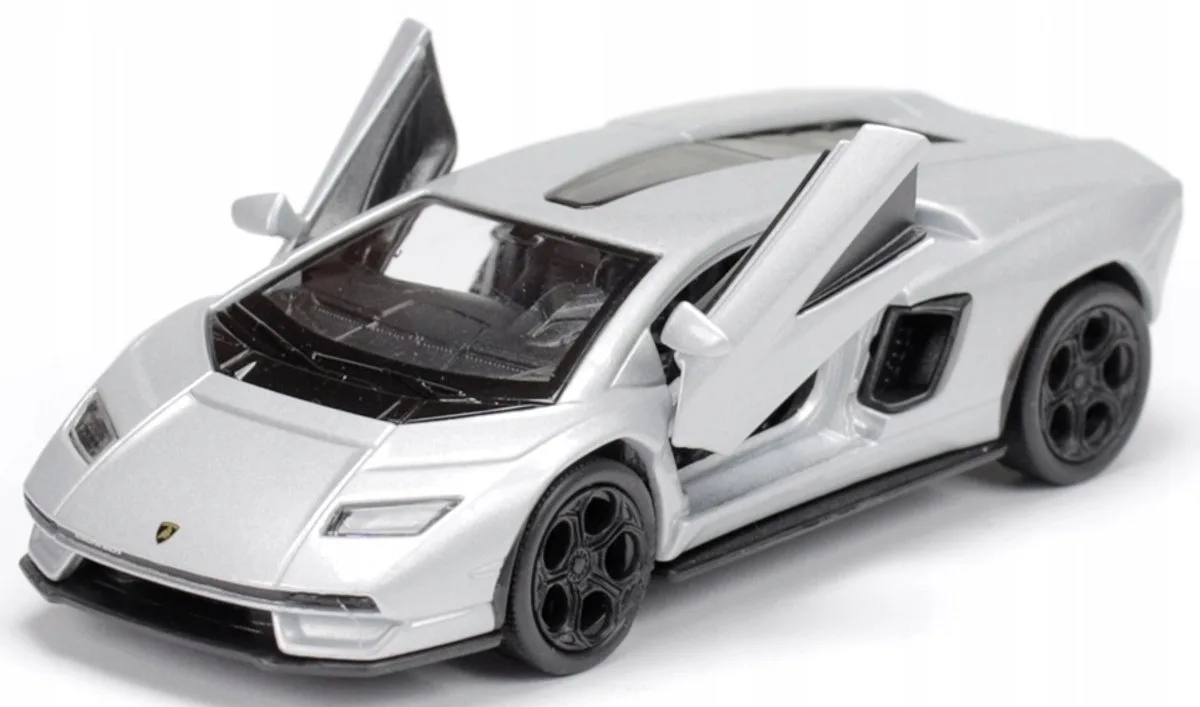 Lamborghini Countach LPI 800-4 Metaal Modelauto Schaal 1:34-1:39 von Welly in Silber – Produktfoto