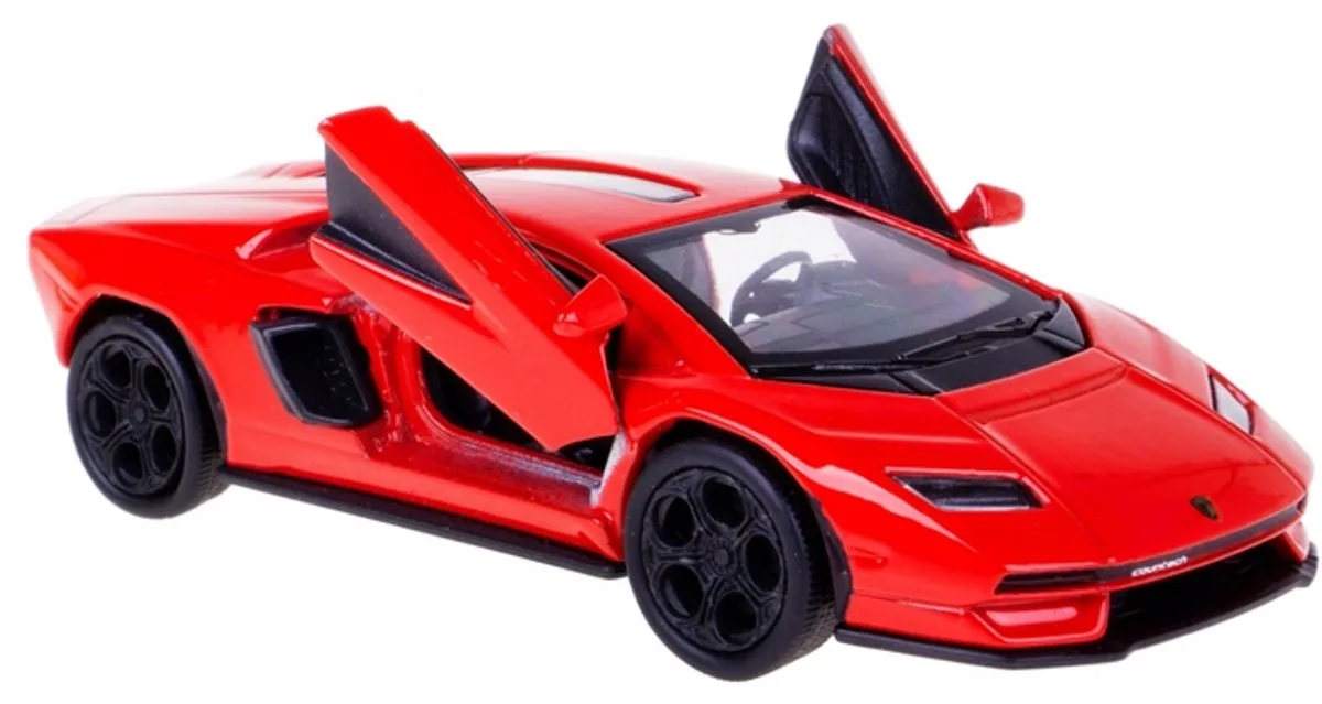 Lamborghini Countach LPI Metaal modelauto 1:34 de Welly en Rouge – photo du produit