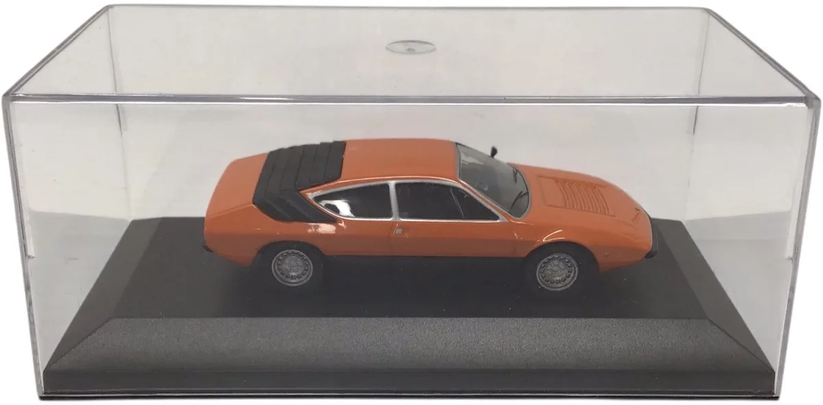 Lamborghini Urraco in mooie case De Agostini 1:43 verzamelauto - Schaalmodel - Model auto - Miniatuurauto - Miniatuurautos de Welly en Orange – photo du produit