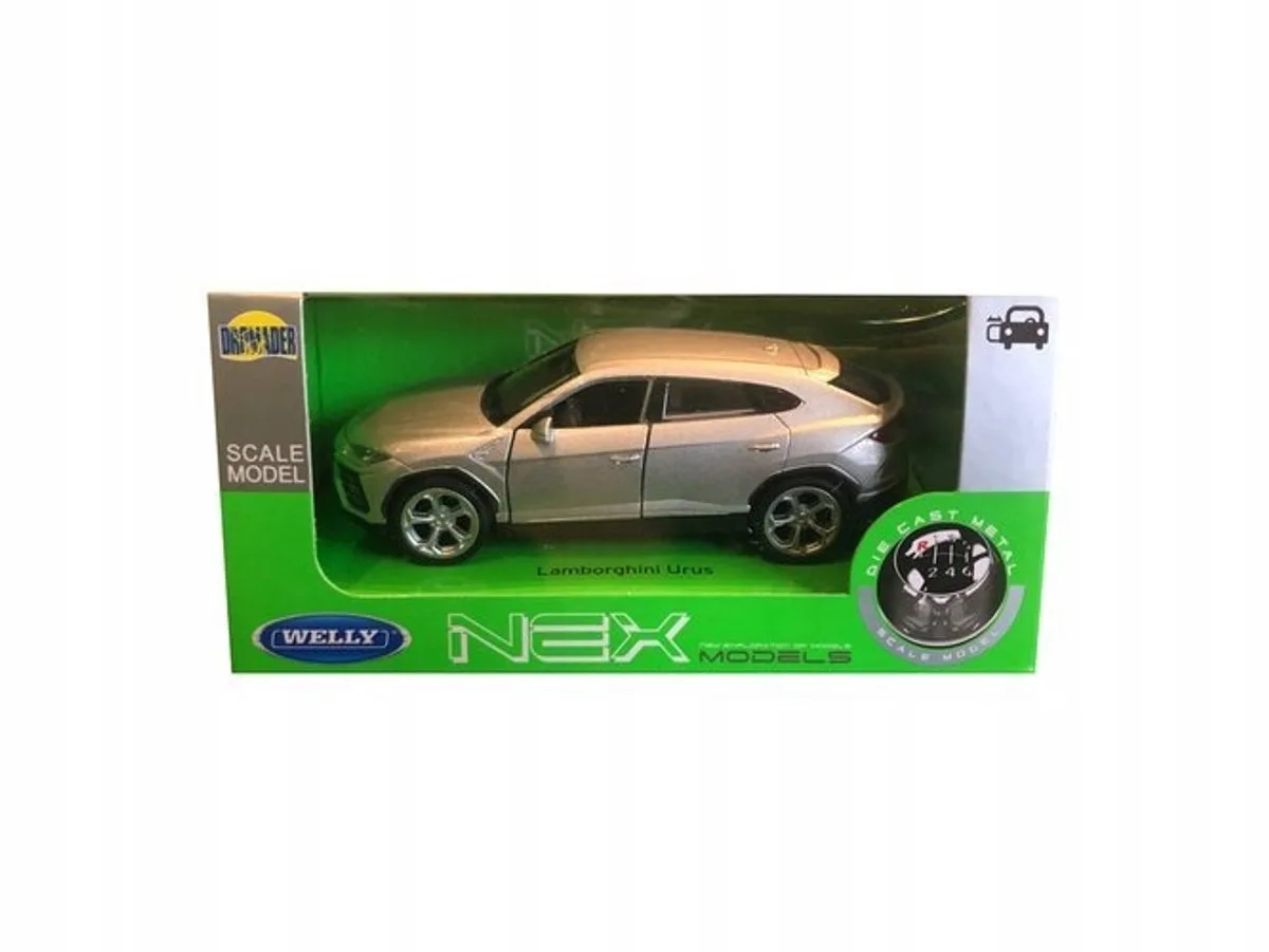Lamborghini Urus Metalen modelauto 1:34 de Welly en Argent – photo du produit